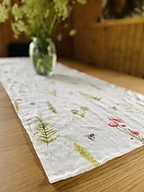 Úžitkový textil - Lněný běhoun V louce Spring - 15753438_