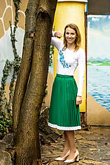 Sukne - Ručne plisovaná sukňa – Anna - 15753294_