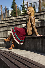 Sukne - Ručne plisovaná sukňa – Sabína - 15753315_