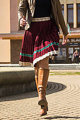 Sukne - Ručne plisovaná sukňa – Sabína - 15753317_
