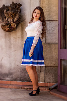 Sukne - Ručne plisovaná sukňa - Karolína - 15753225_
