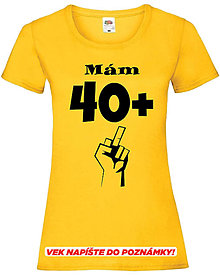 Topy, tričká, tielka - Mám XY+ dámske (L - Žltá) - 15754374_