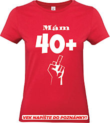 Topy, tričká, tielka - Mám XY+ dámske (XL - Červená) - 15754388_