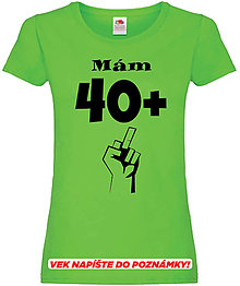 Topy, tričká, tielka - Mám XY+ dámske (XL - Zelená) - 15754413_