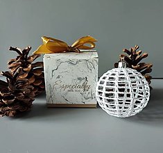 Dekorácie - Darčekové balenie - vianočná banka v krabičke - 15754293_