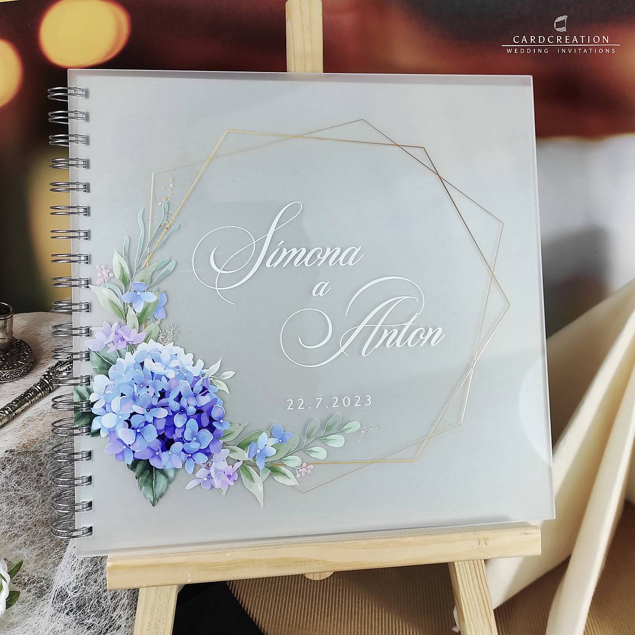 Svadobná kniha hostí pekných spomienok SK025