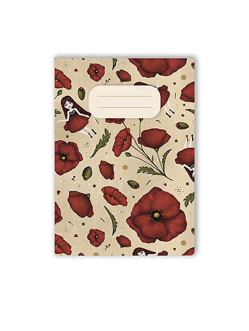 Papiernictvo - Zošit A5 - Maková ríša víl - 15753575_