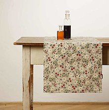 Úžitkový textil - Behúň na stôl – Kvetinky - 15755588_