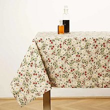 Úžitkový textil - Bavlnený obrus – Kvetinky - 15755609_