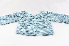 Detské oblečenie - Modrý svetrík BAVLNA - 15756163_