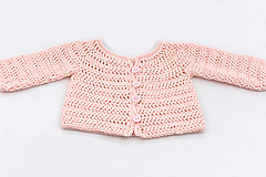 Detské oblečenie - Ružový svetrík BAVLNA - 15756230_