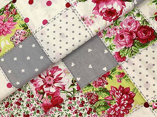 ❤️100% BAVLNA STOF FRANCÚZSKO ❤️PATCHWORK❤️