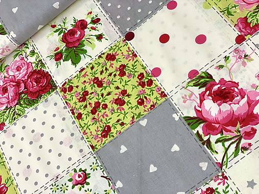 ❤️100% BAVLNA STOF FRANCÚZSKO ❤️PATCHWORK❤️