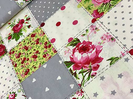 ❤️100% BAVLNA STOF FRANCÚZSKO ❤️PATCHWORK❤️