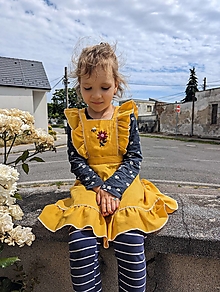 Detské oblečenie - Ľanová sukňa na traky ­– upcyklovaná - 15756417_