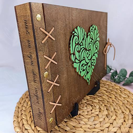 Papiernictvo - Drevený fotoalbum JULI IV. - 15754787_