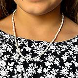 Náhrdelníky - Mini Freshwater Pearls Necklace / Náhrdelník z drobných oválnych sladkovodných perál - 15757090_