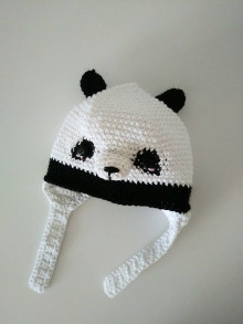 Detské čiapky - Čiapka panda - 15757303_