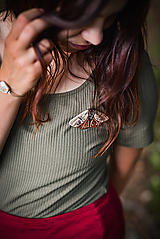 Brošne - Brošňa Nočný motýľ - 15757467_