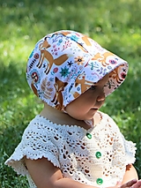 Detské čiapky - Letný detský čepiec líška prémiová bavlna - 15759277_