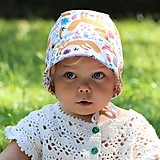 Detské čiapky - Letný detský čepiec líška prémiová bavlna - 15759309_