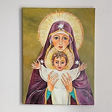 Obrazy - Panna Mária a Ježiš, akryl, 30 x 40 cm - 15758335_