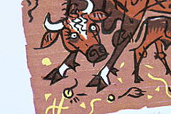 Grafika - Krava a teliatko - 15758050_
