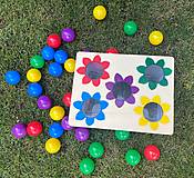 Hračky - Set na učenie farieb kvietky - 15758075_