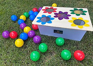 Hračky - Set na učenie farieb kvietky - 15758074_