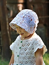 Detské čiapky - Ľahučký detský čepiec Lea - mušelín - 15761499_