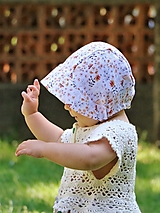 Detské čiapky - Ľahučký detský čepiec Lea - mušelín - 15761500_