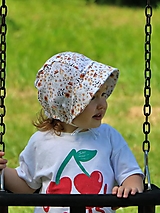 Detské čiapky - Ľahučký detský čepiec Lea - mušelín - 15761503_
