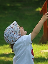 Detské čiapky - Ľahučký detský čepiec Lea - mušelín - 15761504_