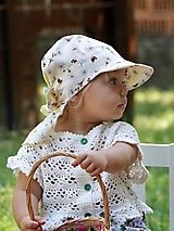 Detské čiapky - Letný detský šilt čmeliačik - 15762448_