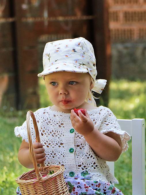 Letný detský šilt čmeliačik