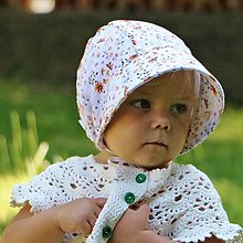 Detské čiapky - Ľahučký detský čepiec Lea - mušelín - 15761518_