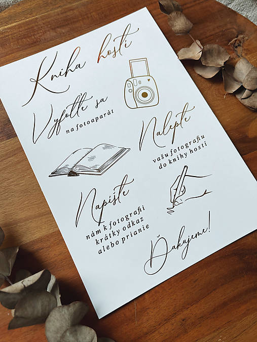 Papiernictvo - Kniha hostí A5 - Kartička ZLATÁ - 15760284_