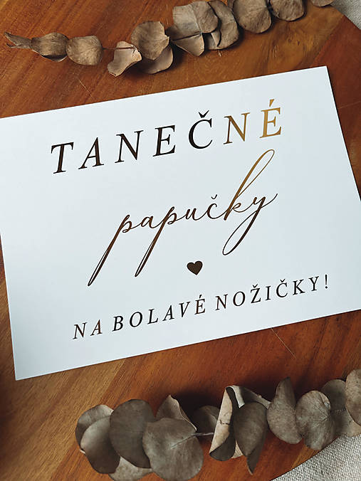 Papiernictvo - Papučky A5 - Kartička ZLATÁ - 15760285_
