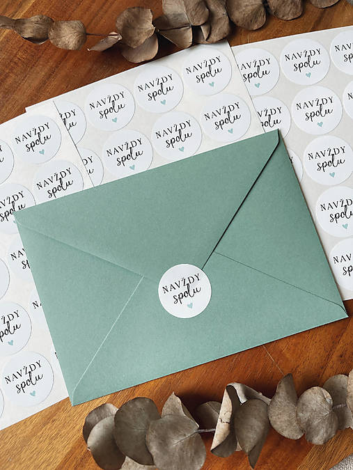 Úložné priestory & Organizácia - Nálepky Navždy spolu - 20ks - 15760815_