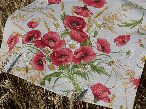 Úžitkový textil - Štóla Maky a obilie na režnej - 15761765_