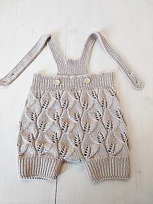 Detské oblečenie - Galoty s lístkami 100% Cotton - 15760249_