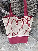Nákupné tašky - Srdiečková taška - 15761880_
