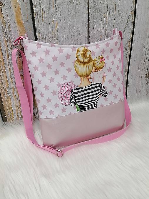 Kabelky - Crossbody (Mama - ružová) - 15764164_