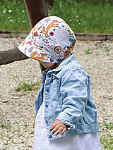 Detské čiapky - Letný detský čepiec líška prémiová bavlna - 15763342_