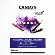 Papiernictvo - Skicár CANSON Graduate MIXED MEDIA, 200g/m2, A4, 20 listov - 15763308_