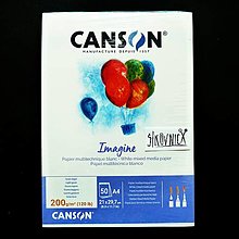 Papier - Skicár CANSON Imagine, 200g/m2, A4, 50 listov - 15763473_
