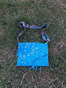 Kabelky - Kožená kabelka V lese farebnom: in blue - 15764587_
