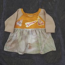 Detské oblečenie - Šaty s hodvábom pre bábätko - 15763729_