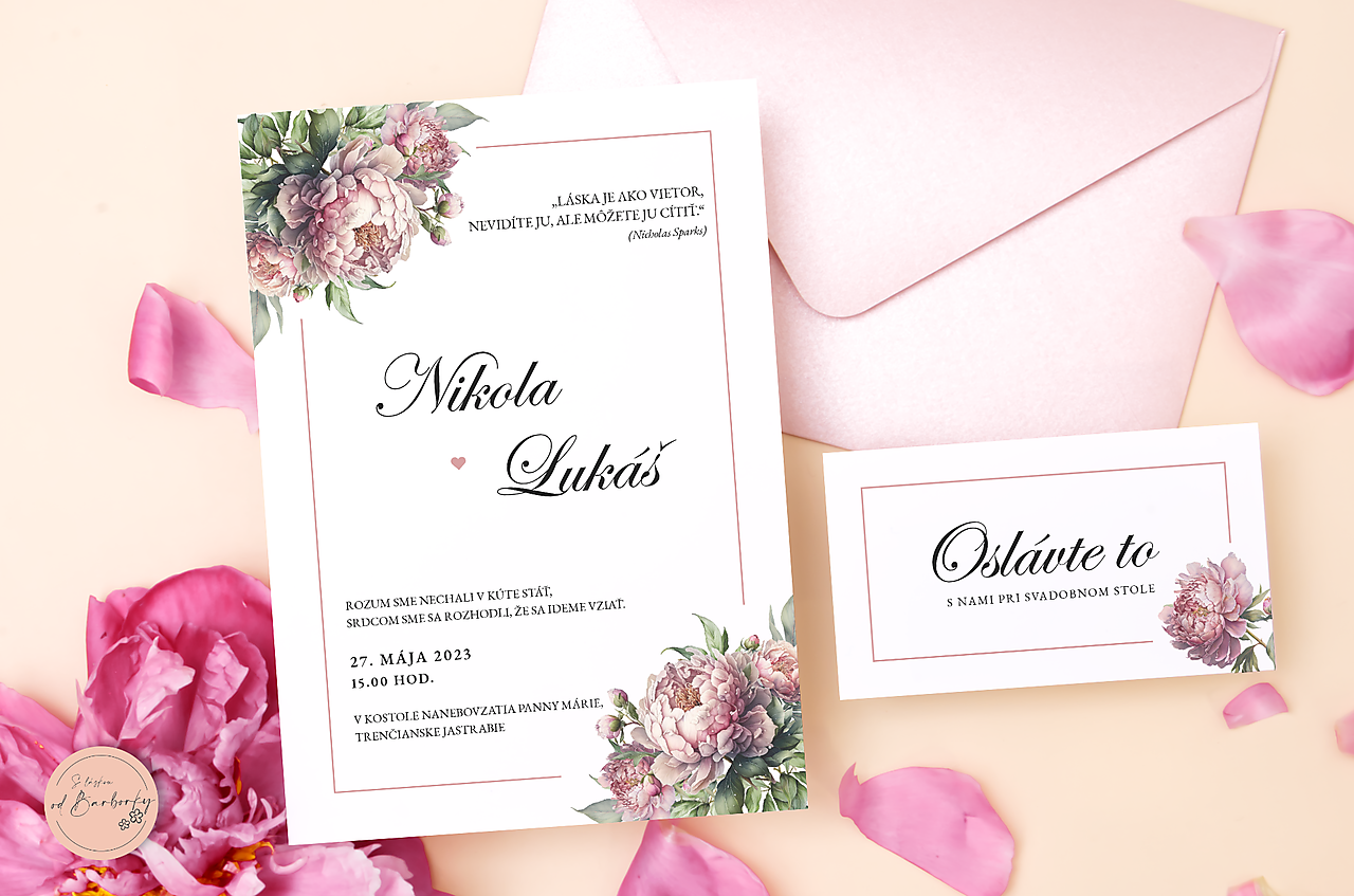 Svadobné oznámenie C#04