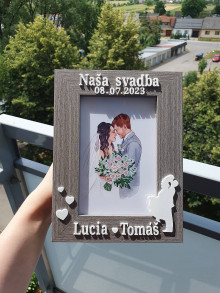 Rámiky - Svadobný fotorámik - 15762486_